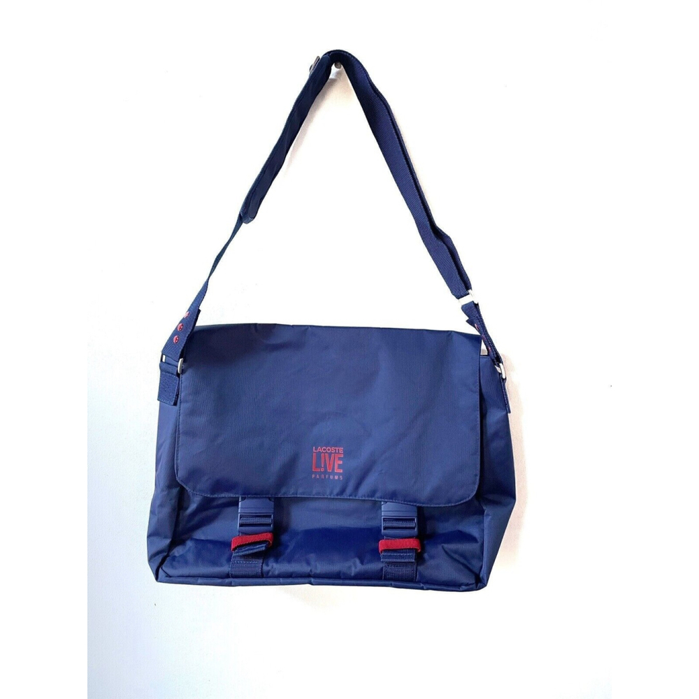 Lacoste Live Parfums Laptop Messenger Travel Bag Shoulder Cross Body New
